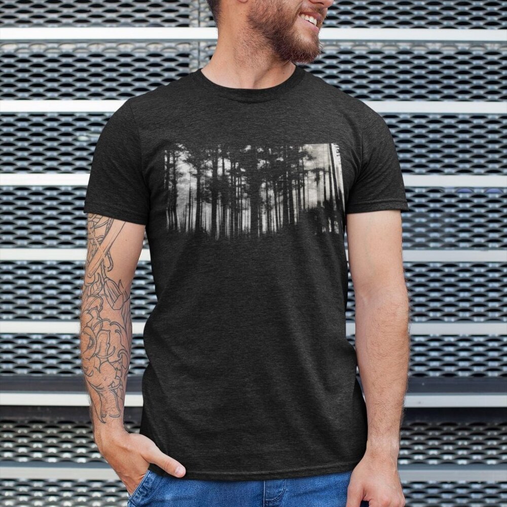 Outdoors Graphic Tee Men Nature Forest Hiking Shirt